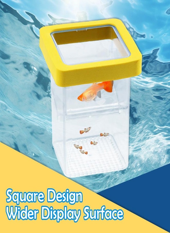 DQITJ 1 Pack Floating Fish Breeding Isolation Box Acrylic Floating Hatching Box for Baby Fish Shrimp Clownfish Betta Eggs Aquarium Tank - Image 5